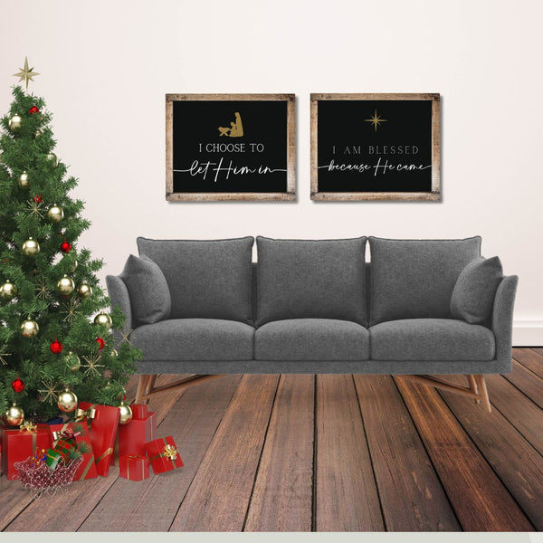 Christmas Wall Art with FREE Greeting Card and Gift Tags (printable download)