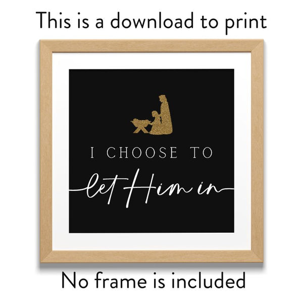 Let Him In Wall Art (printable download)