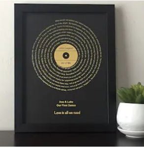 Upgrade - Personalized Song Lyric Plaque