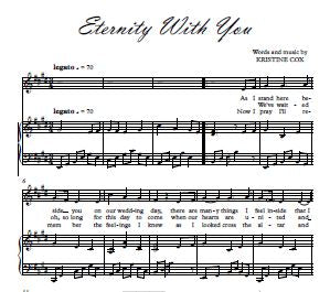 Eternity With You - License to print TWO COPIES for performer & accompanist