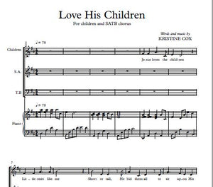 Love His Children - SATB Sheet Music