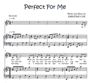 Perfect For Me - Sheet Music