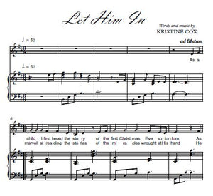 Let Him In - License to print TWO COPIES for performer & accompanist