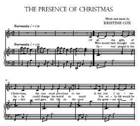 The Presence of Christmas - Sheet Music